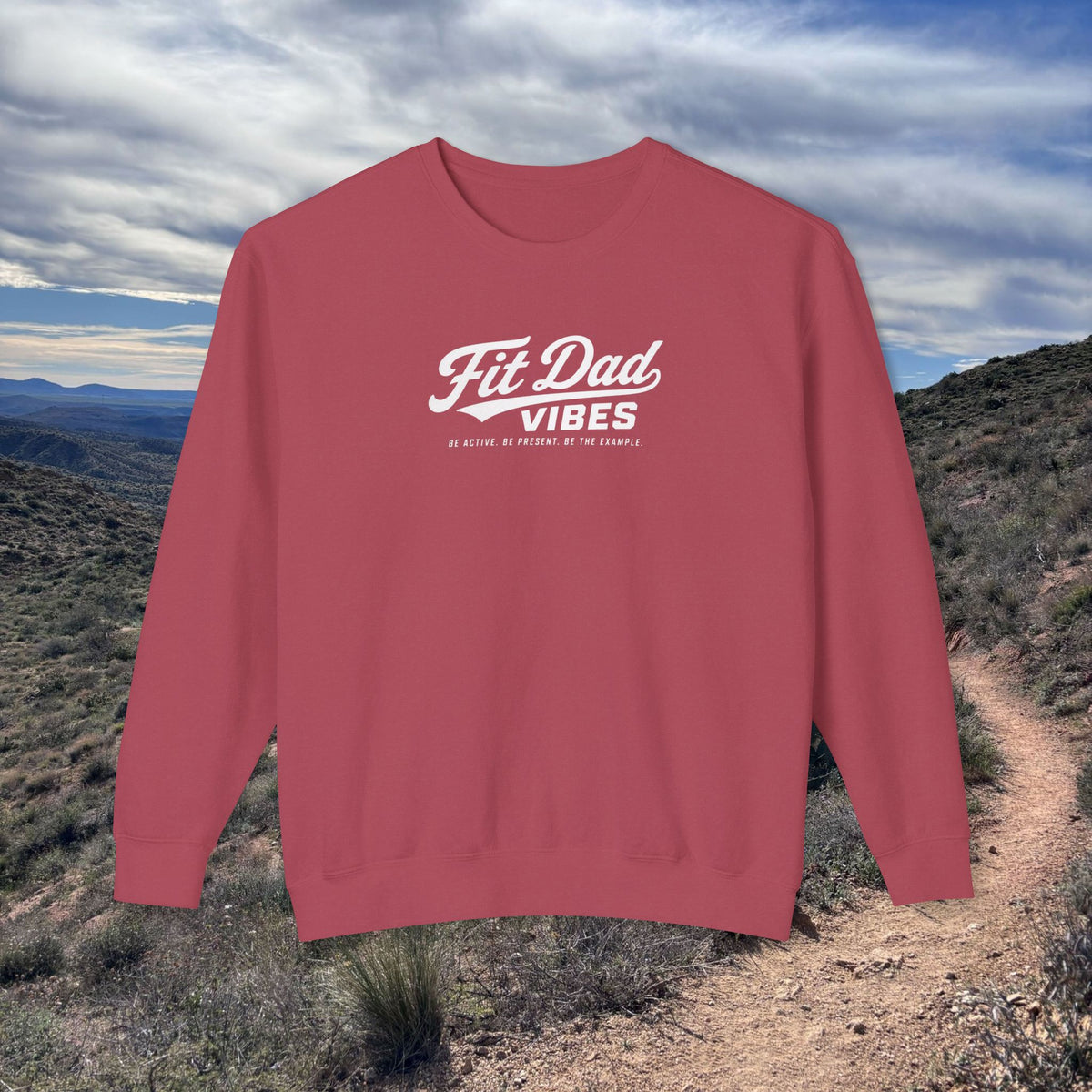 Fit Dad Vibes Lightweight Crewneck Sweatshirt