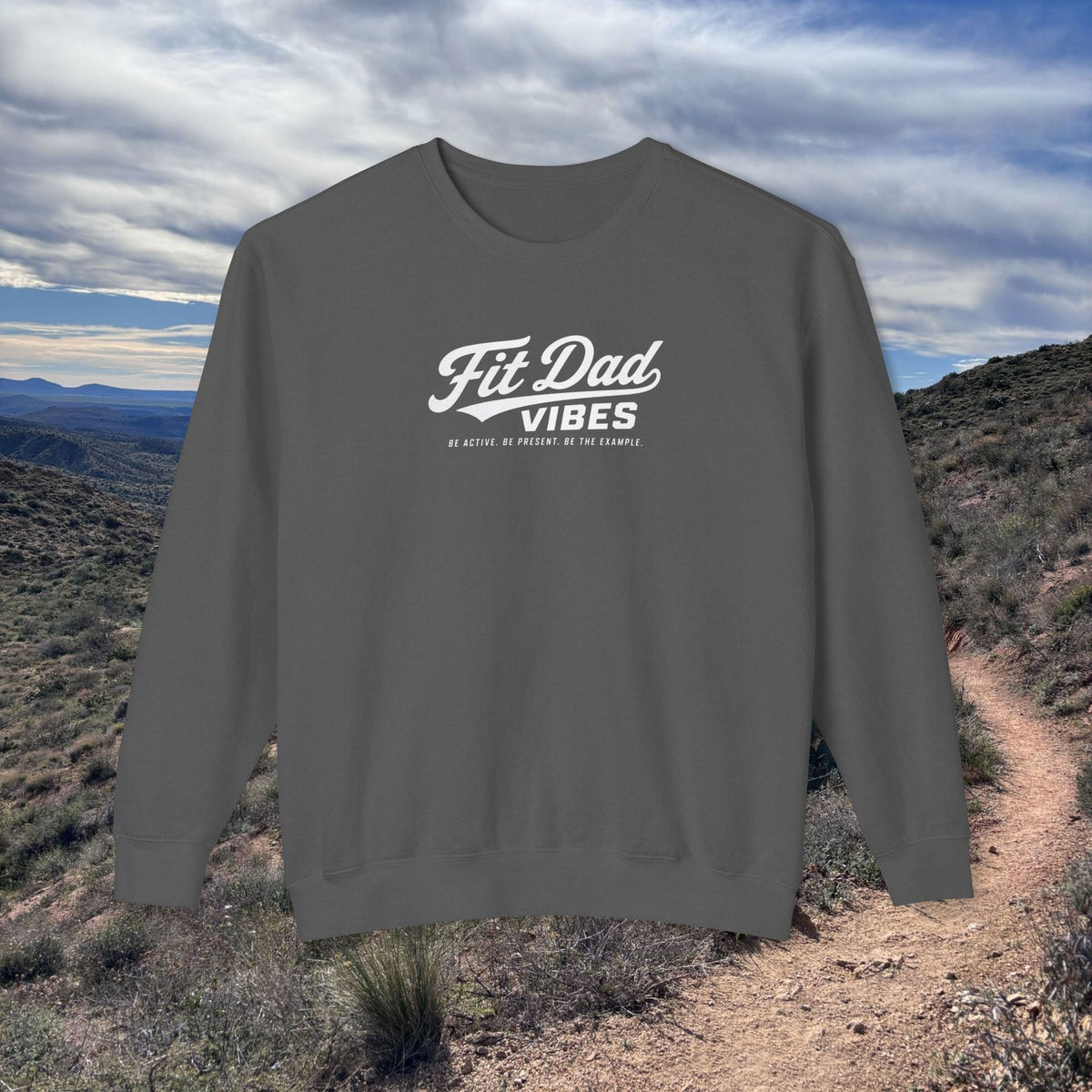 Fit Dad Vibes Lightweight Crewneck Sweatshirt