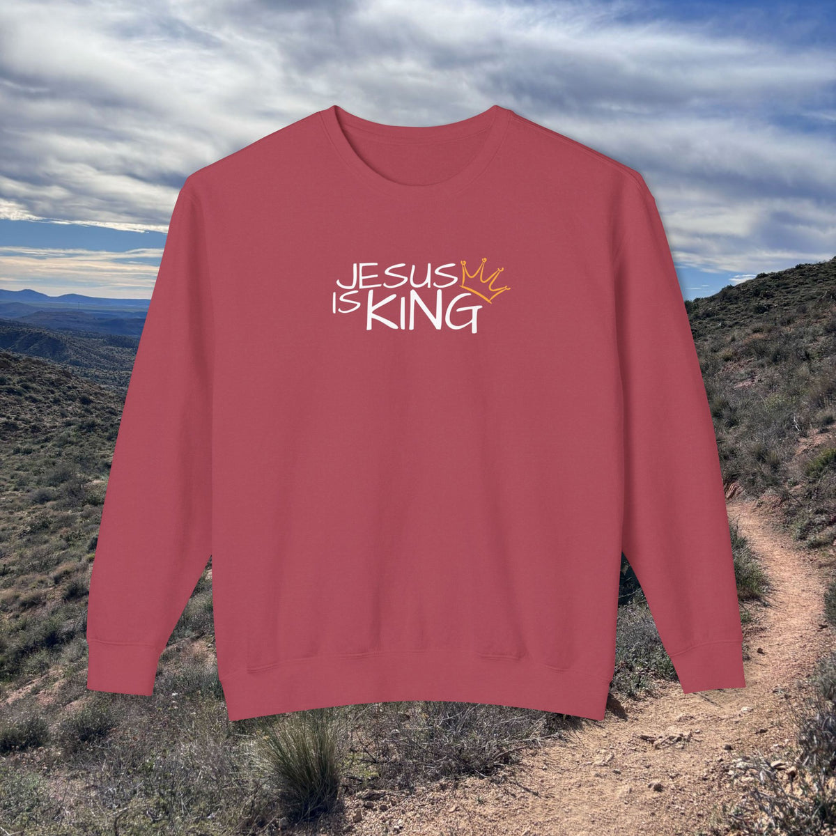 Jesus Is King Lightweight Crewneck Sweatshirt