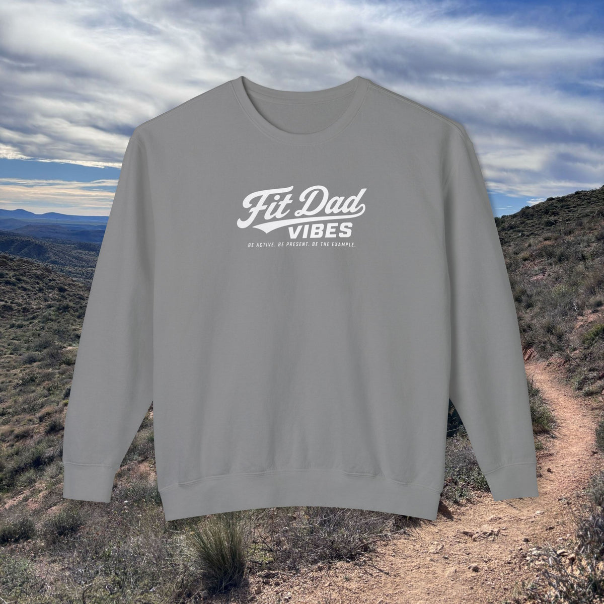 Fit Dad Vibes Lightweight Crewneck Sweatshirt