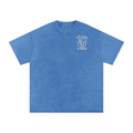 Lift Heavy, Run Far, Pray Hard Oversized Snow Washed T-Shirt