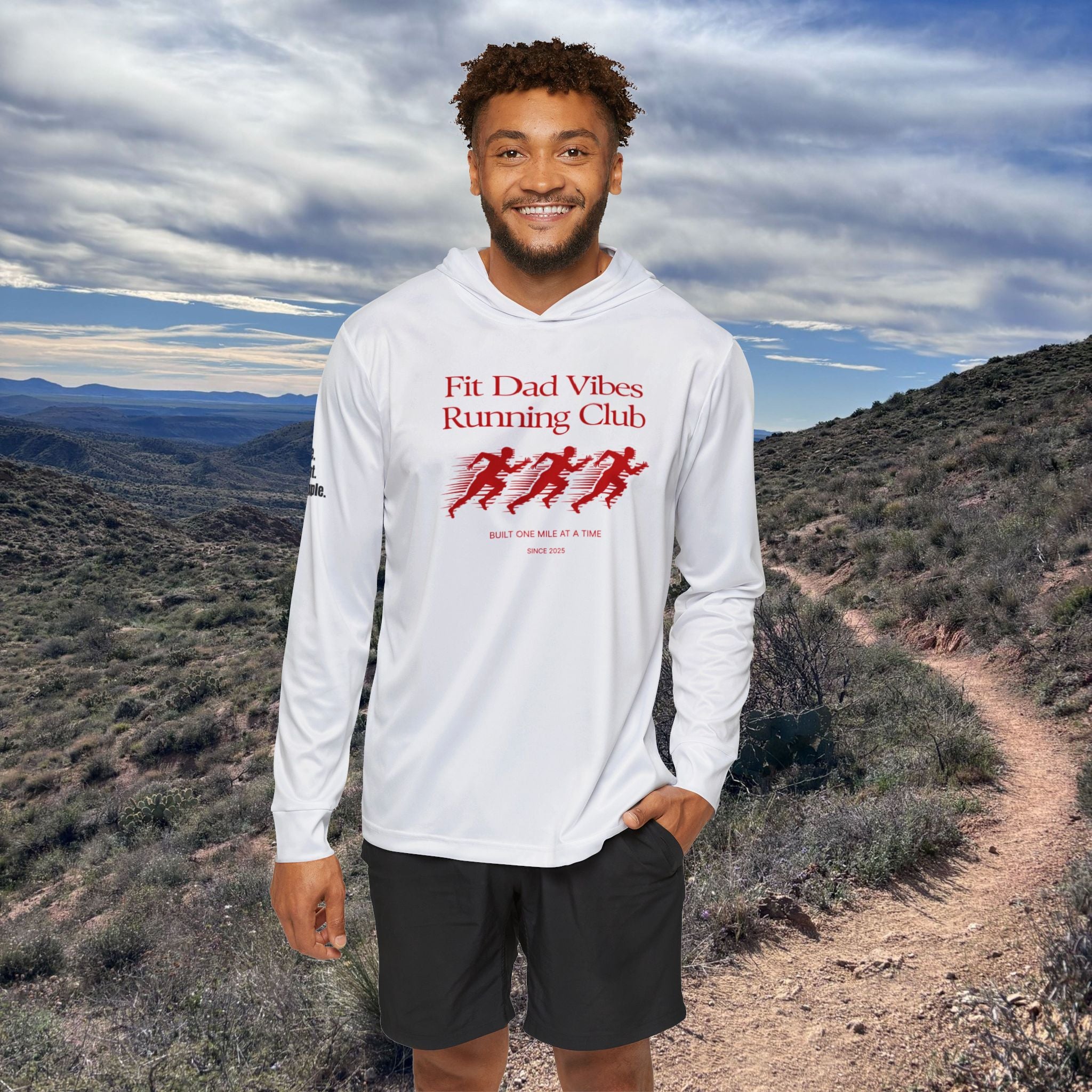 Fit Dad Vibes Running Club UPF 50 Hoodie
