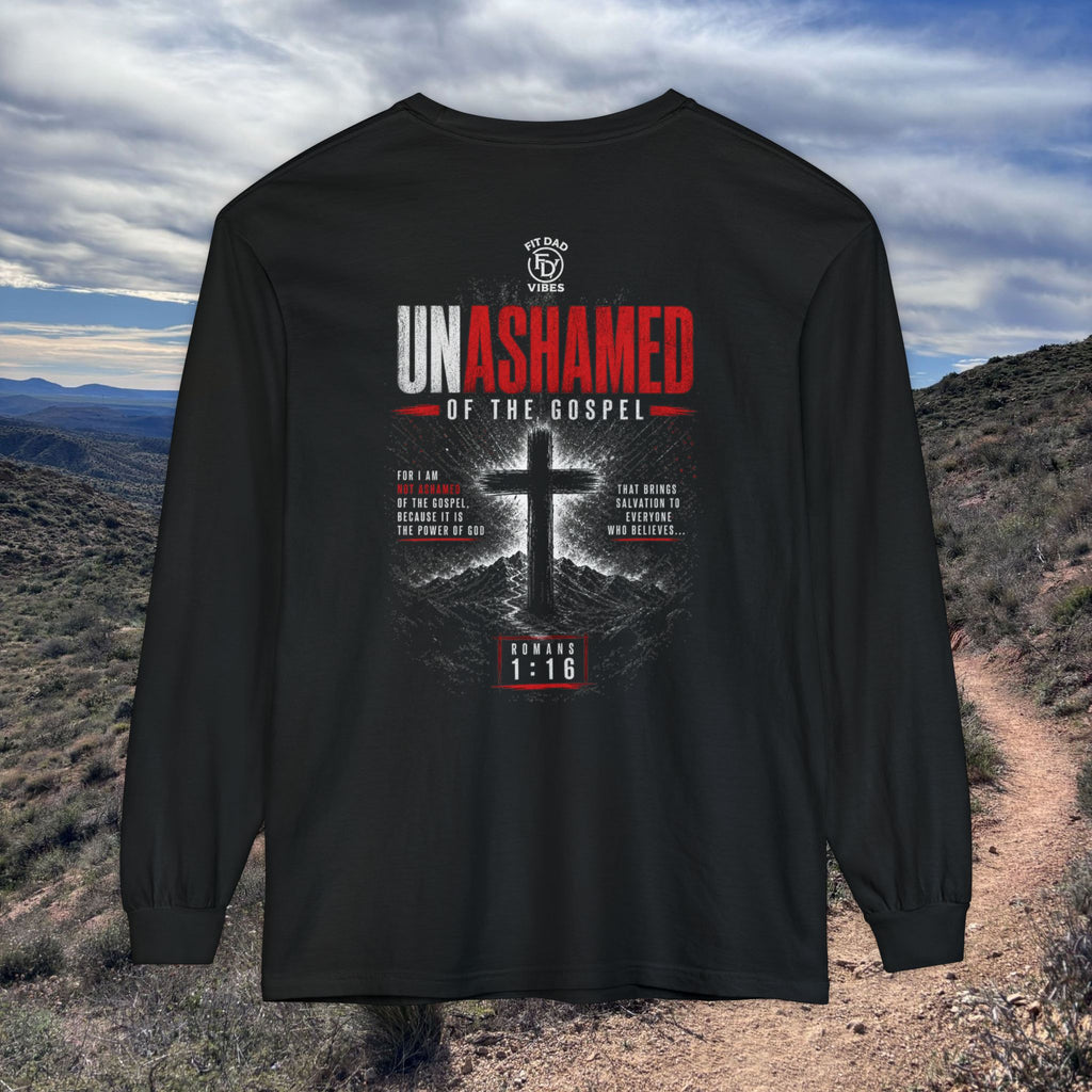 'Unashamed of the Gospel' Long Sleeve Tee (Romans 1:16)
