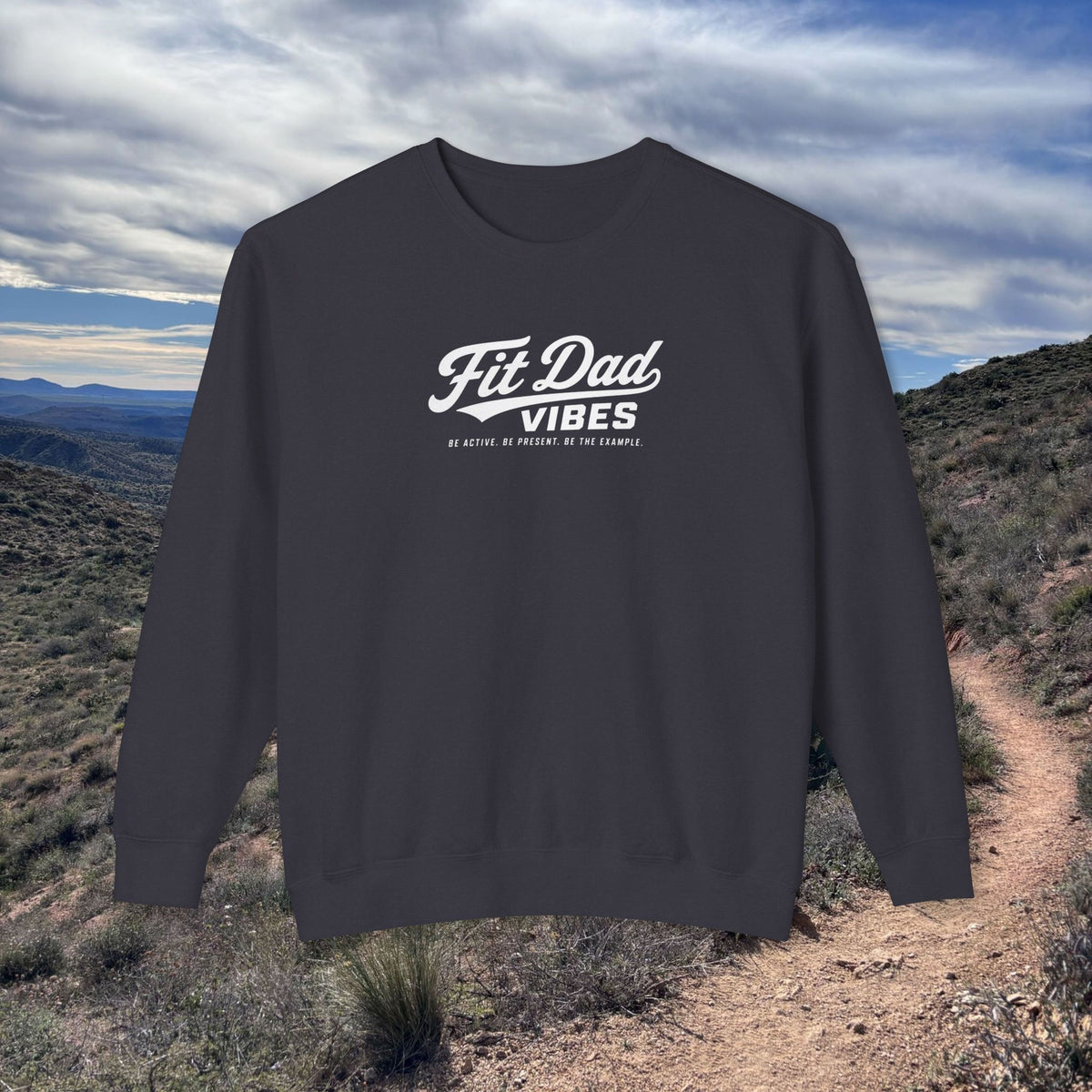Fit Dad Vibes Lightweight Crewneck Sweatshirt