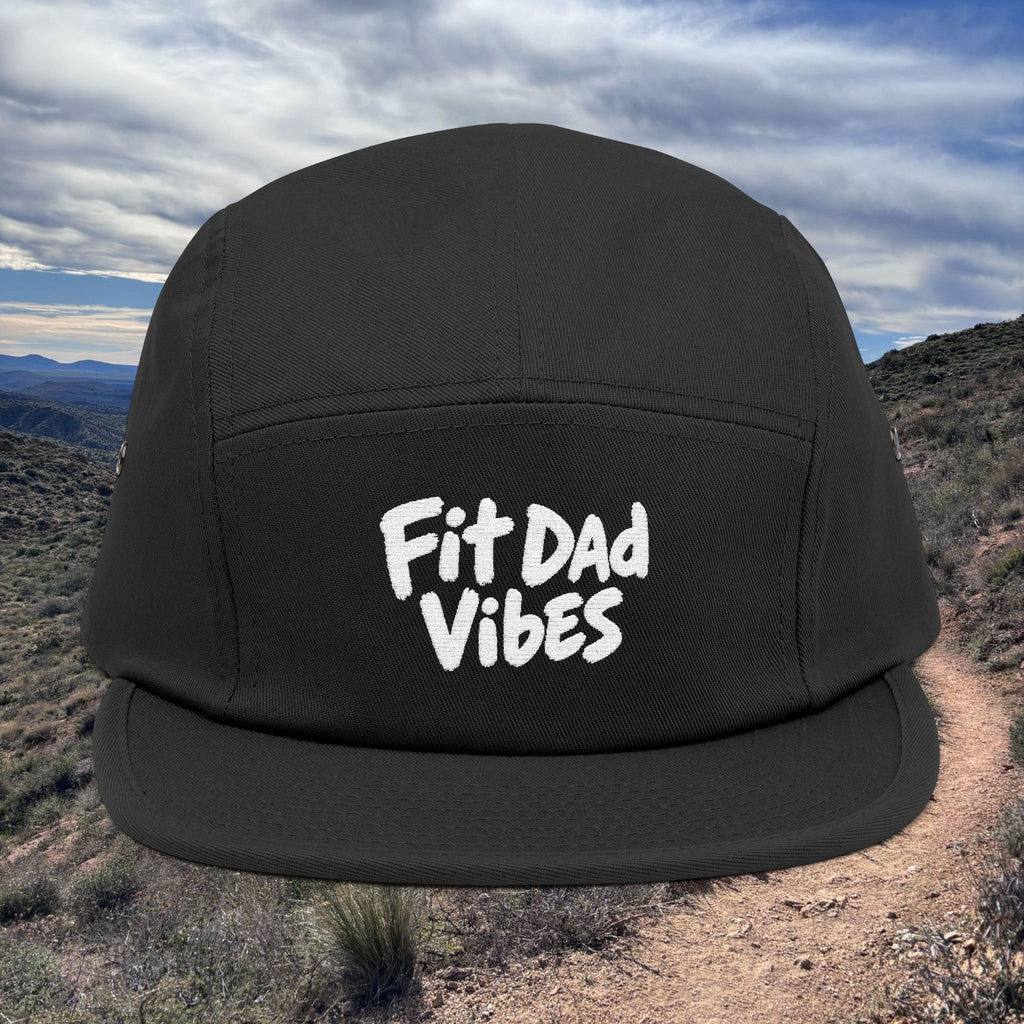 Fit Dad Vibes Embroidered 5-Panel Cap