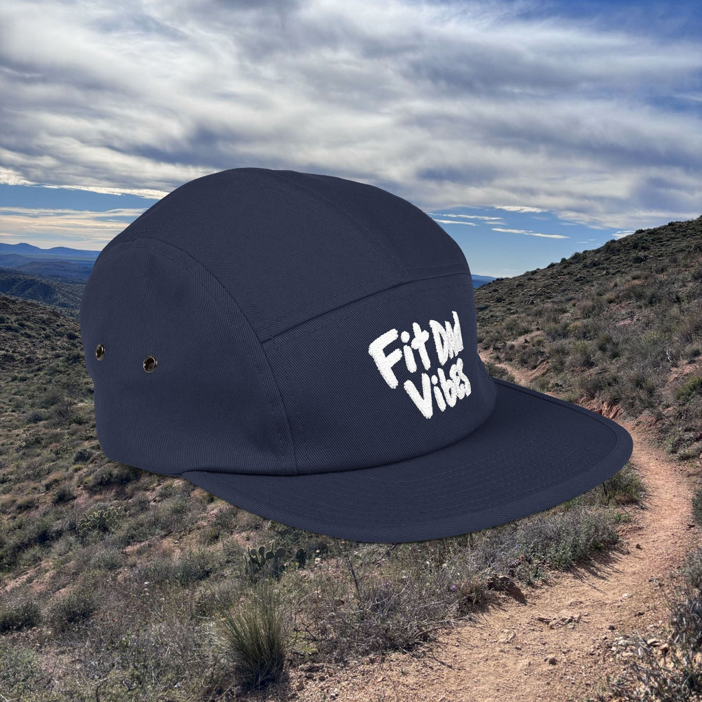 Fit Dad Vibes Embroidered 5-Panel Cap