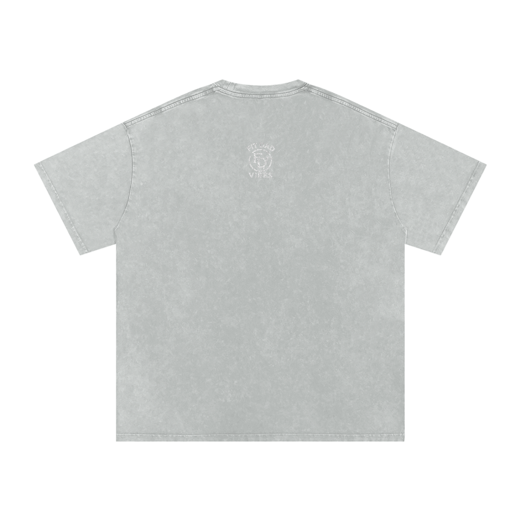Fit Dad Vibes Running Club Oversized Snow Washed T-Shirt