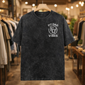 Lift Heavy, Run Far, Pray Hard Snow Washed Oversized Cotton T-Shirt