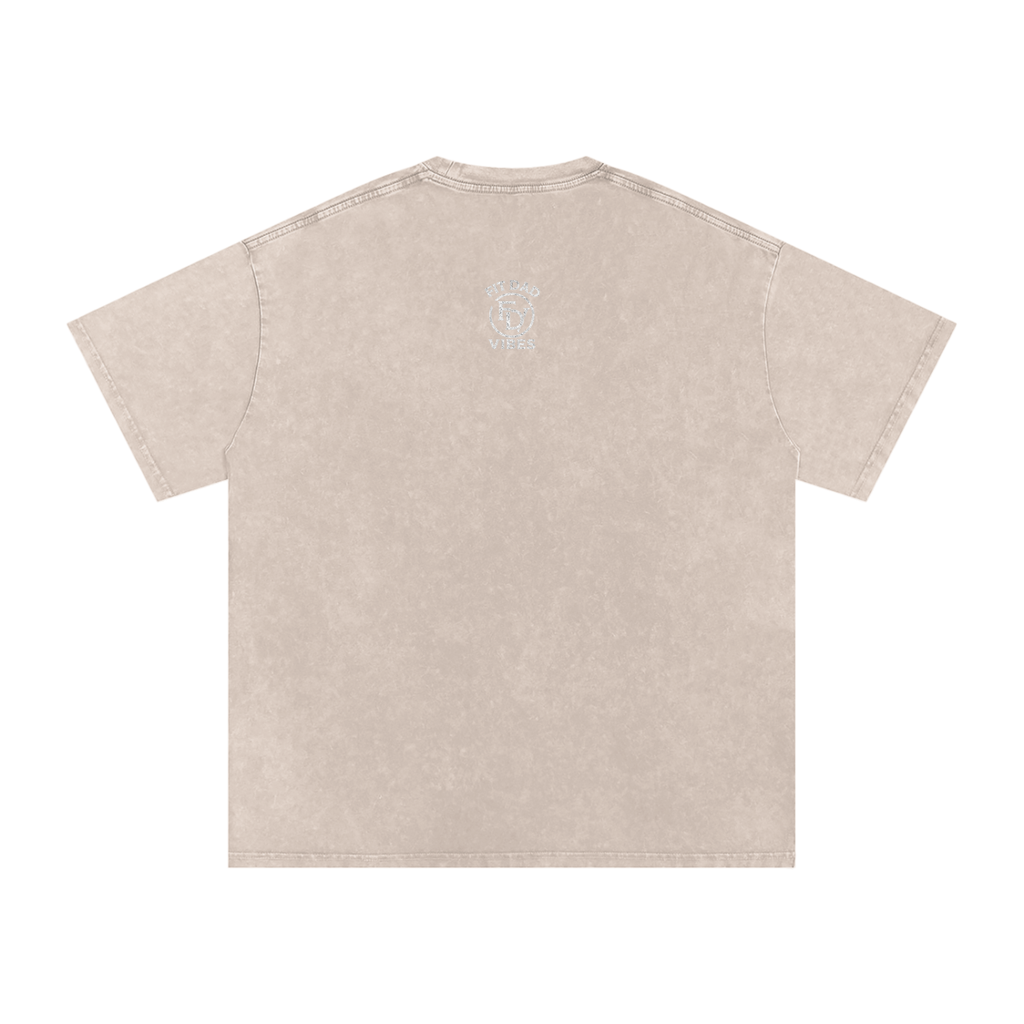 Fit Dad Vibes Running Club Oversized Snow Washed T-Shirt